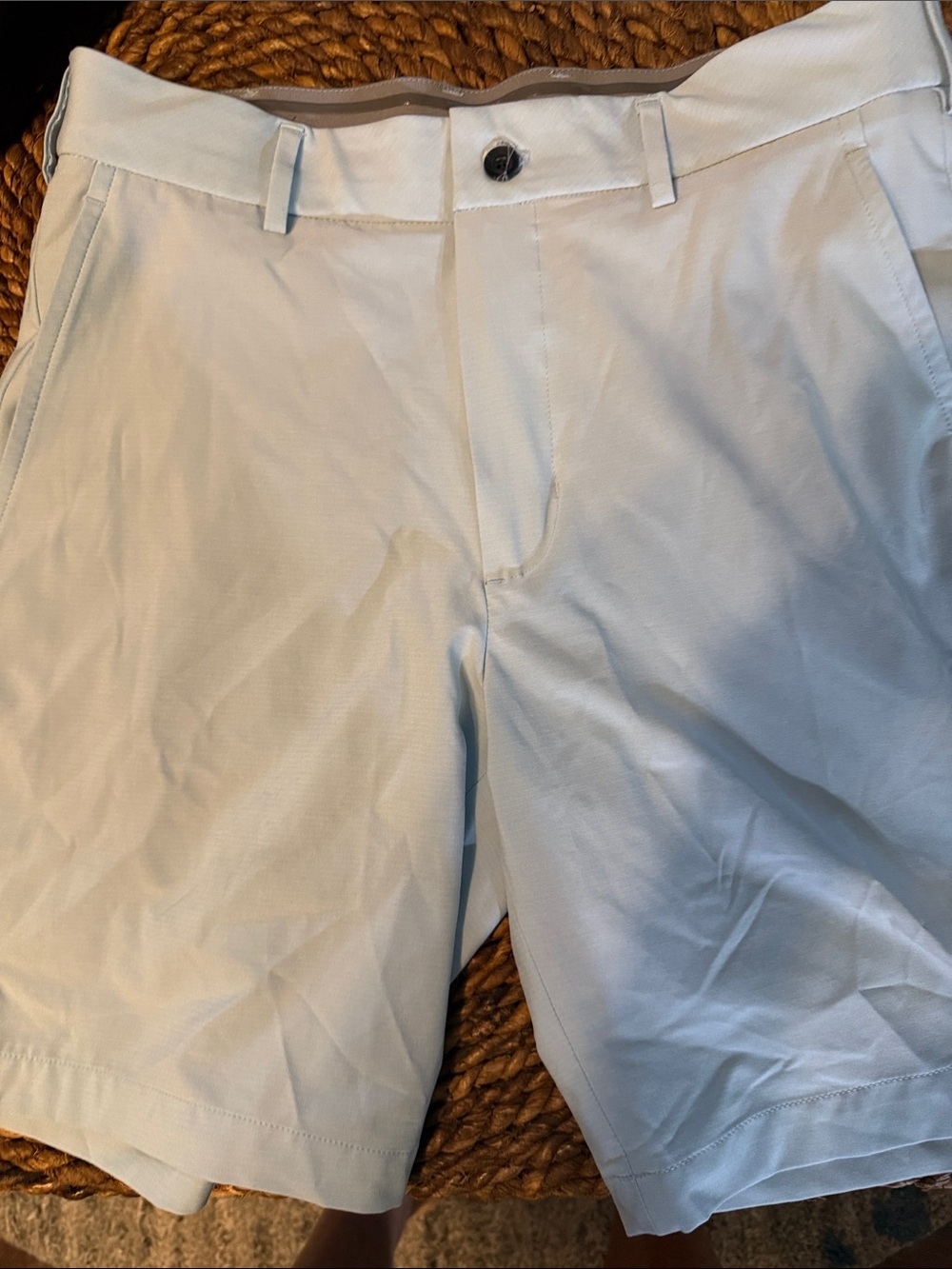 Walter Hagen White Flat-Front Performance Golf Shorts